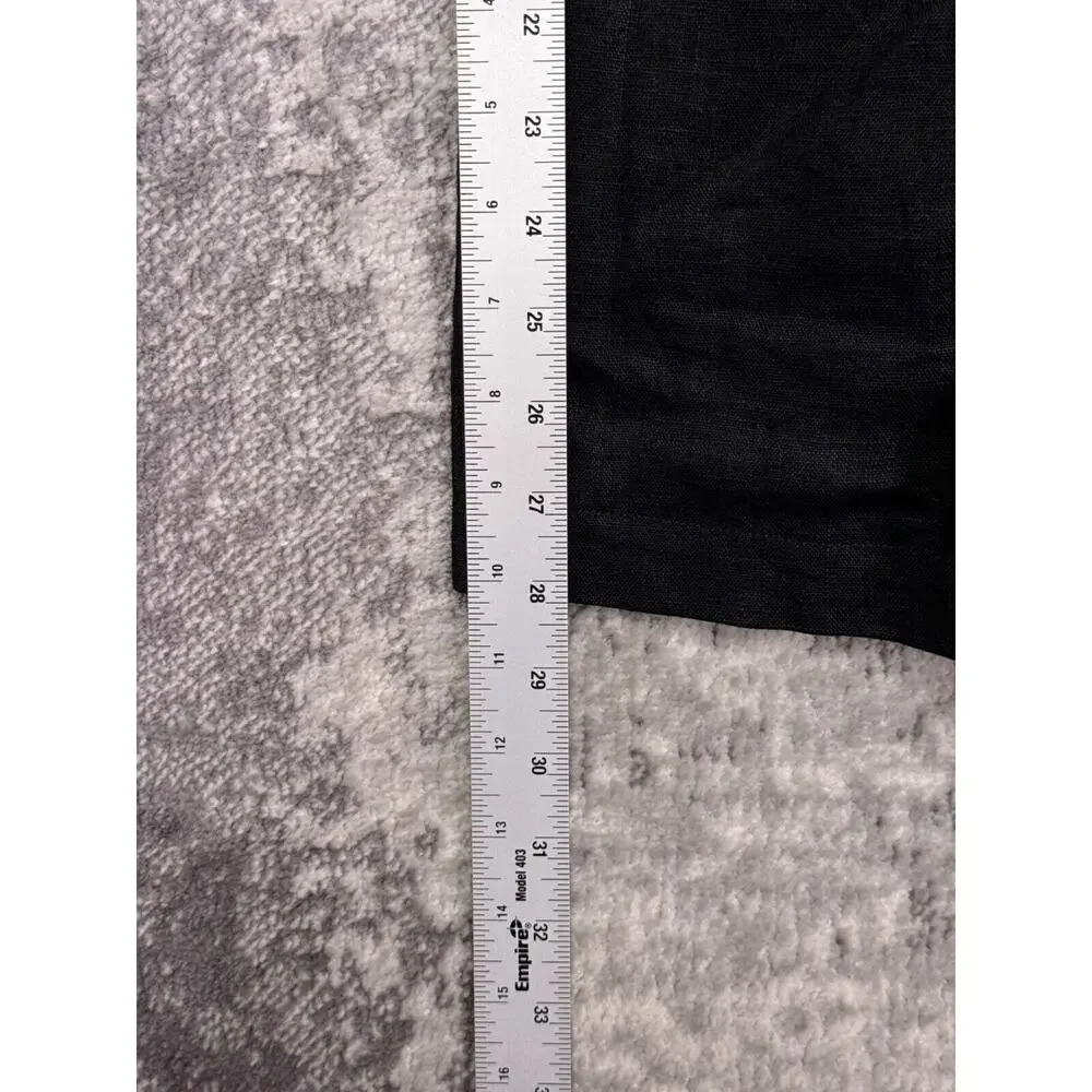 Reformation Romper 2 Womens Black Frankie Strapless Fold Down Linen Feel